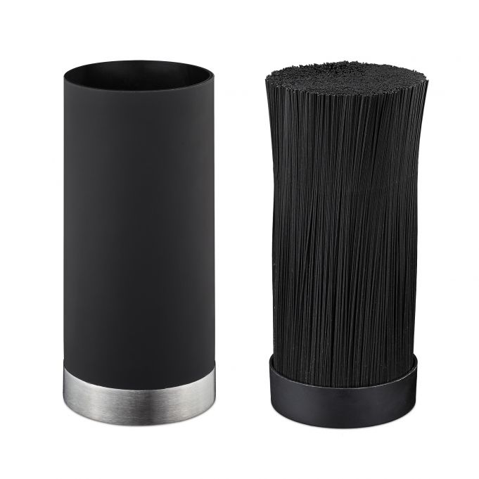 Okrągły blok na noże czarny - obrazek 6