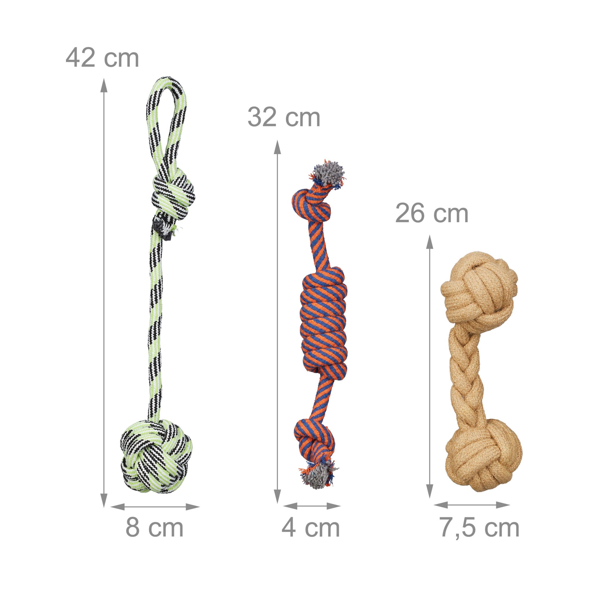 Zestaw zabawek dla psa 5 sztuk - obrazek 3