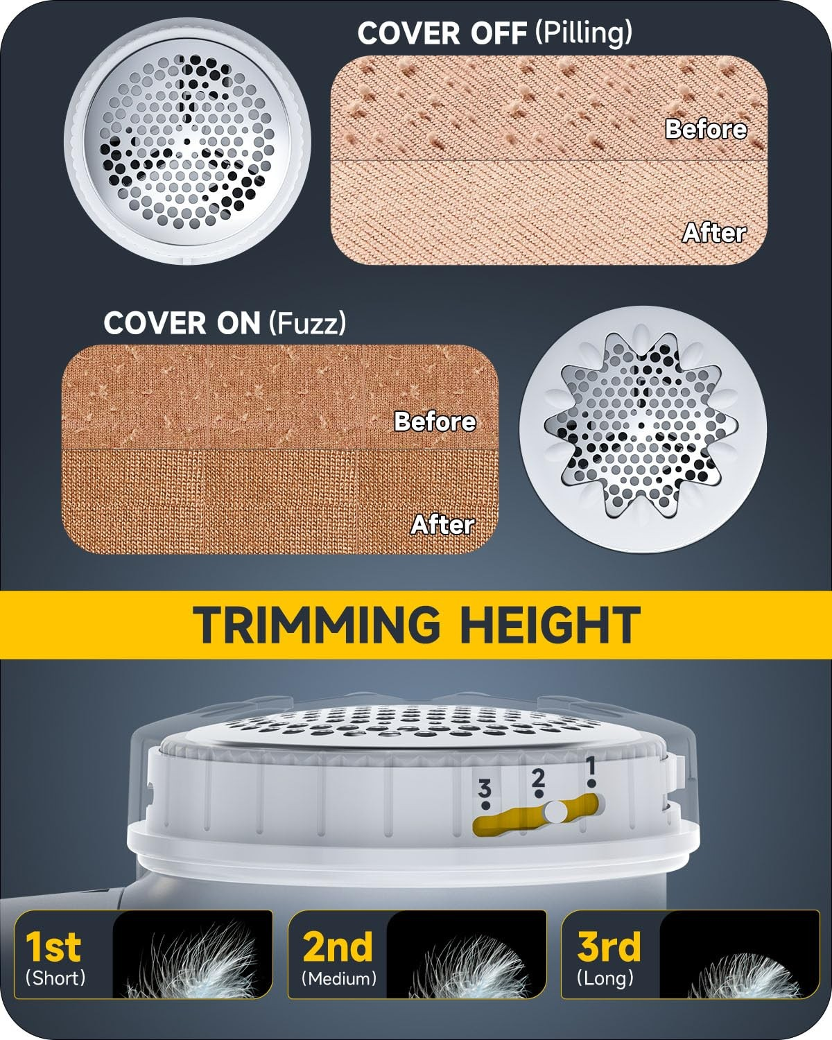 Golarka do ubrań Ruidla JS-051 - obrazek 3