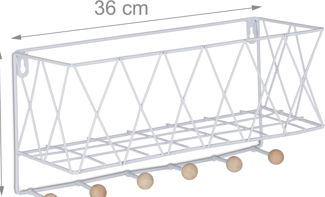 Półka ścienna z wieszakiem